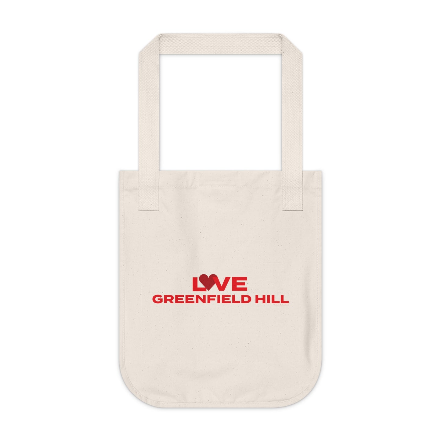 Love Greenfield Hill Organic Canvas Tote Bag