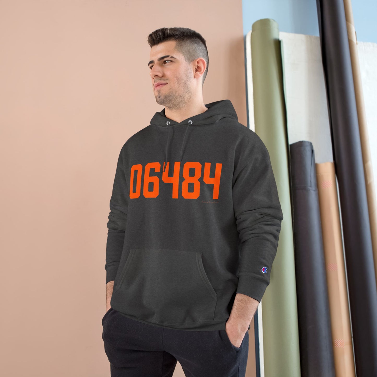 06484 Shelton Connecticut Zip Code Champion Hoodie Sweatshirt