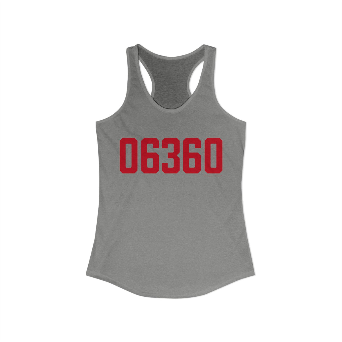 06360 Norwich Connecticut Zip Code Women's Ideal Racerback Tank Top