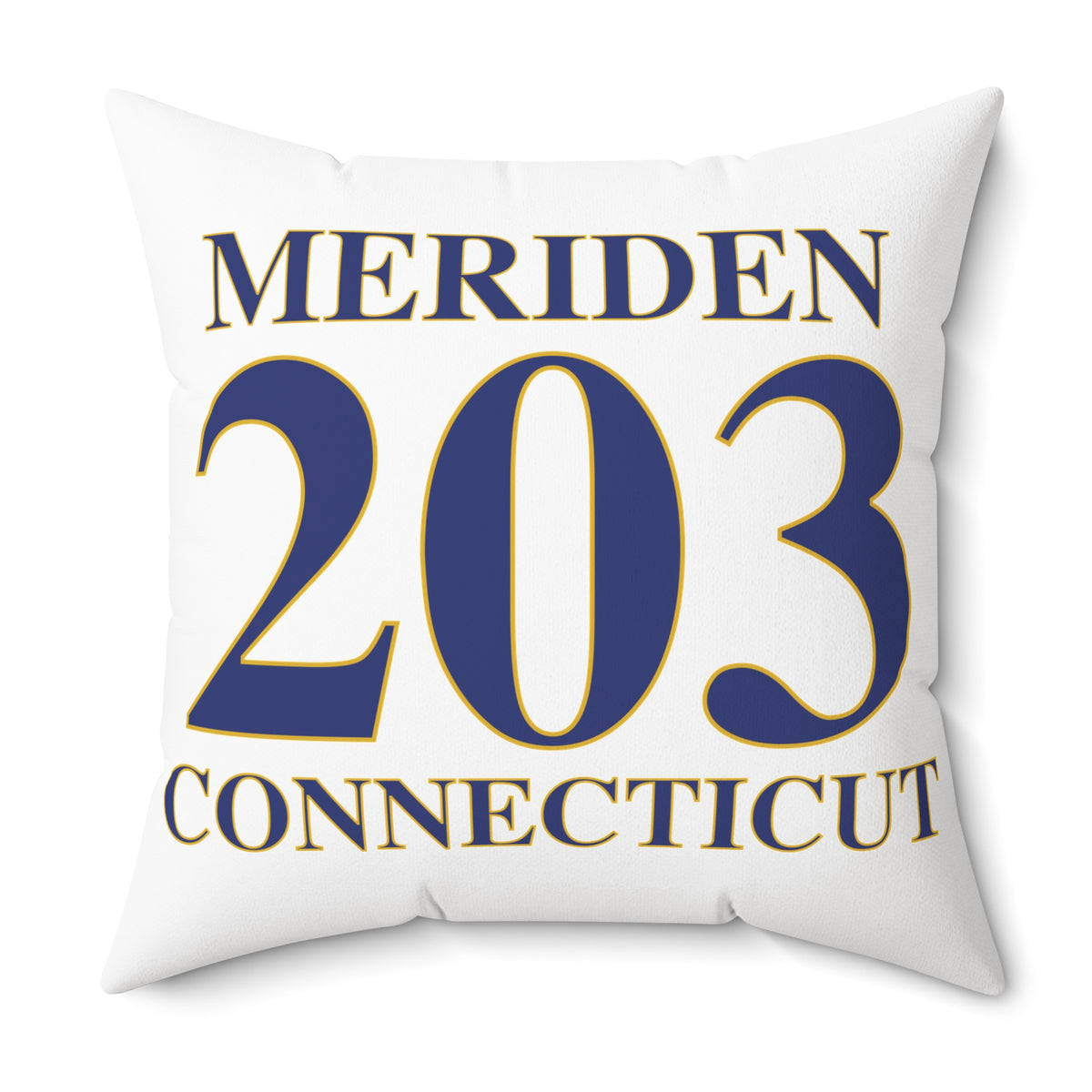 Meriden 203 Connecticut Polyester Square Pillow