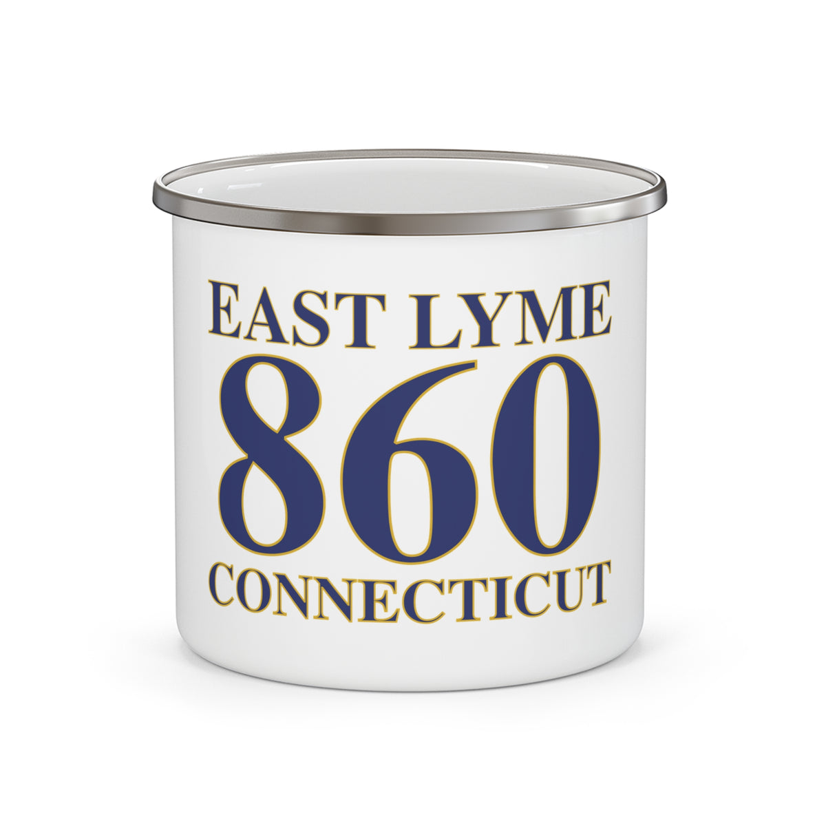East Lyme 860 Connecticut Enamel Camping Mug