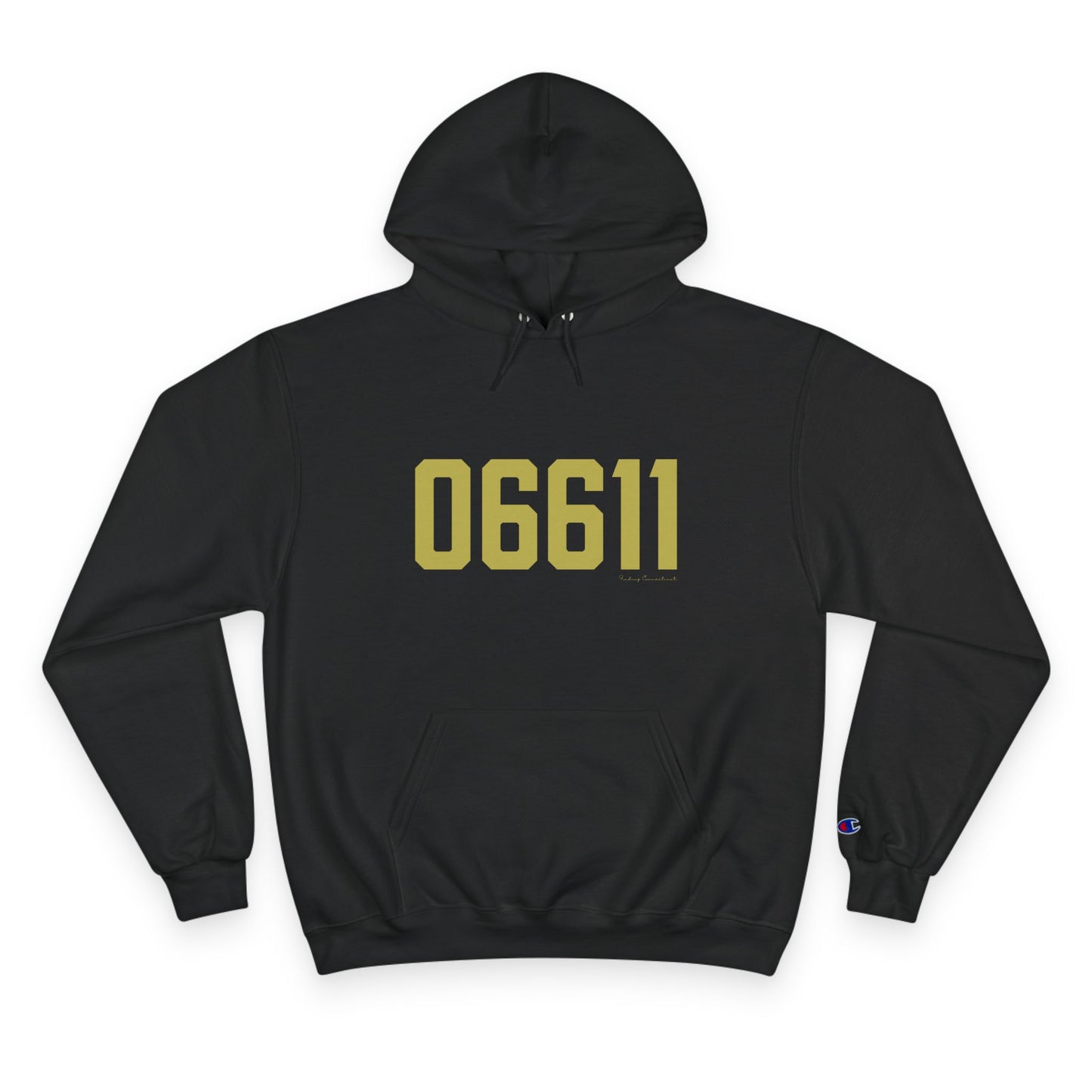 06611 Trumbull Connecticut Zip Code Champion Hoodie Sweatshirt