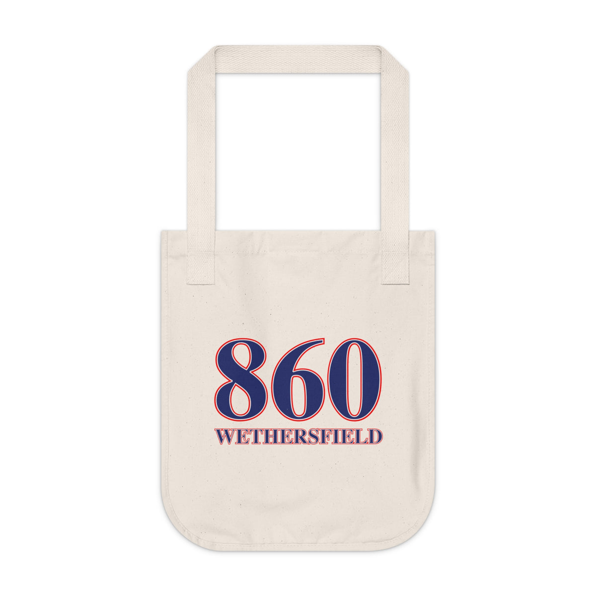 860 Wethersfield Red, White & Blue Organic Canvas Tote Bag