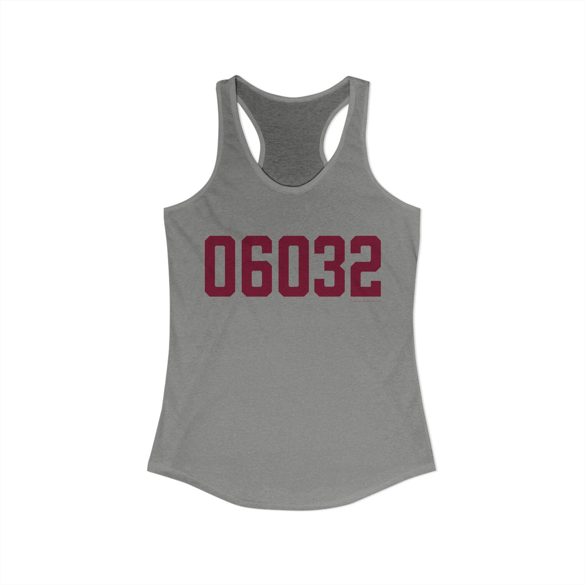 06032 Farmington Connecticut Zip Code Women's Ideal Racerback Tank Top