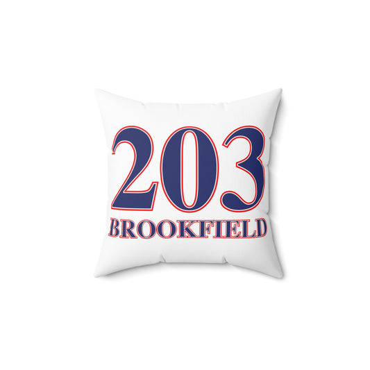 203 Brookfield Red White & Blue Spun Polyester Square Pillow