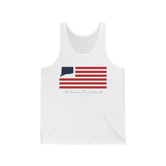 Andover Connecticut Flag Unisex Jersey Tank Top