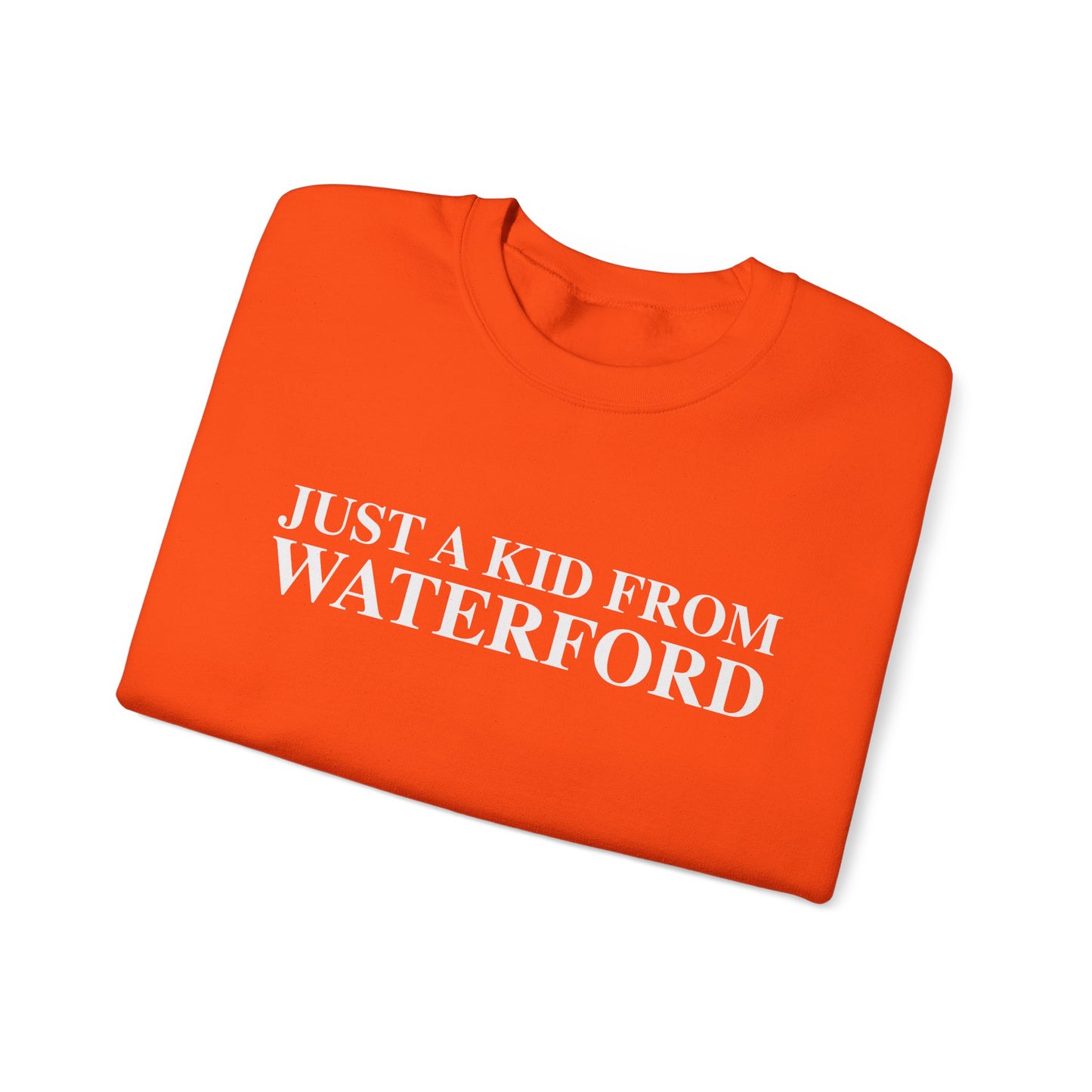 Just a kid from Waterford Unisex Heavy Blend™ Crewneck Sweatshirt