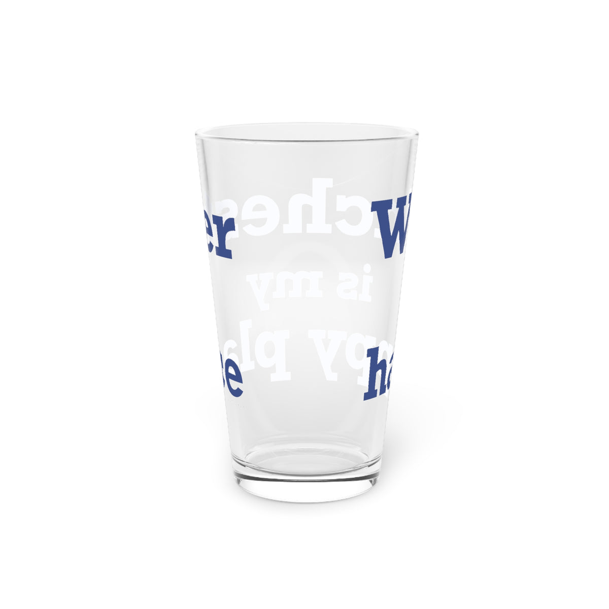 Winchester is My Happy Place Pint Glass, 16oz