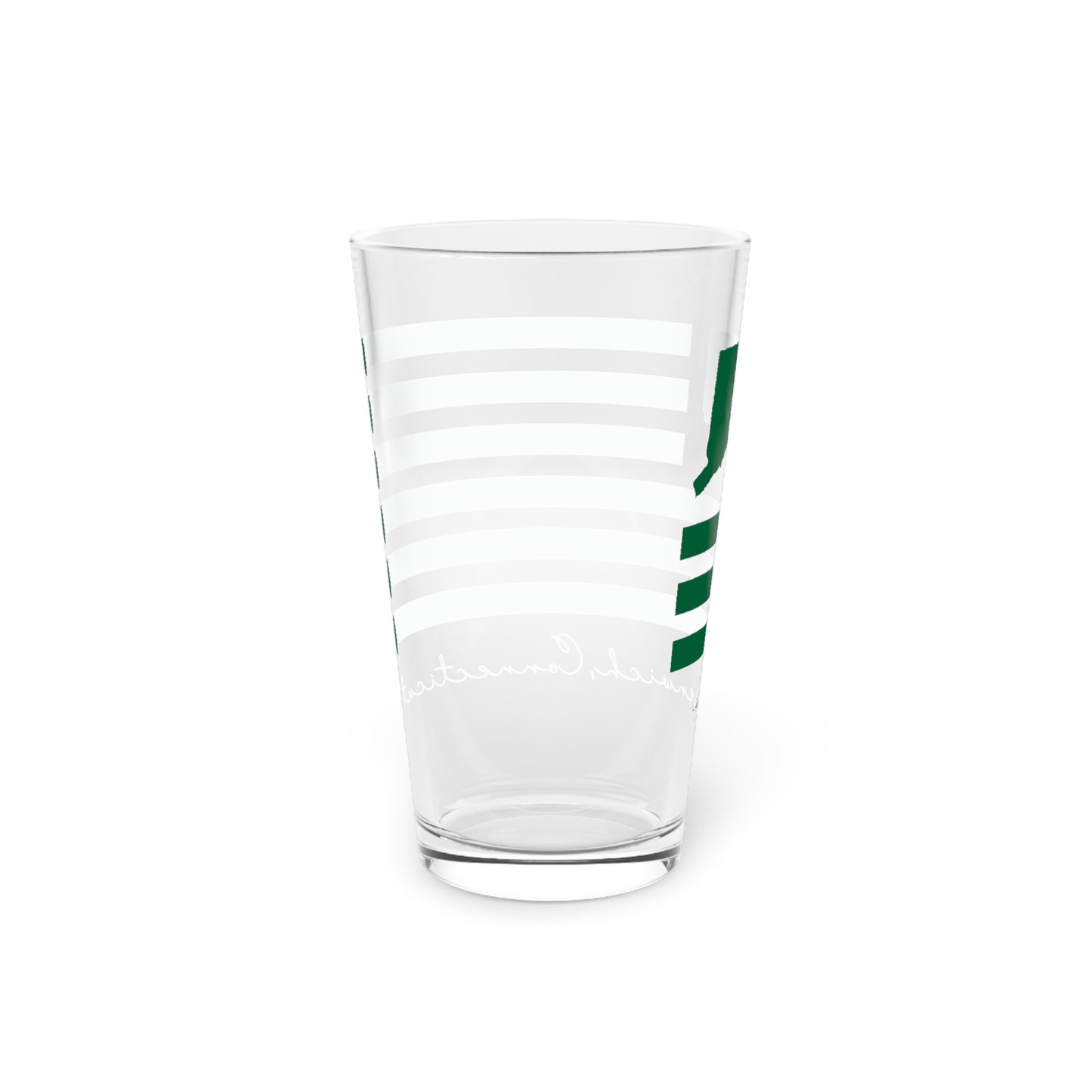 Greenwich Connecticut St Patrick’s Day Flag Pint Glass, 16oz