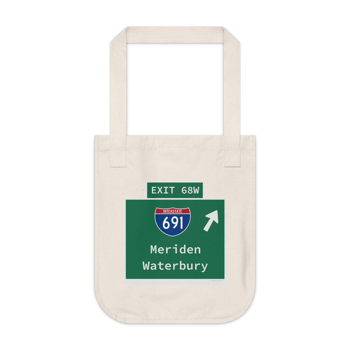 Vintage WCP Exit 68W Organic Canvas Tote Bag