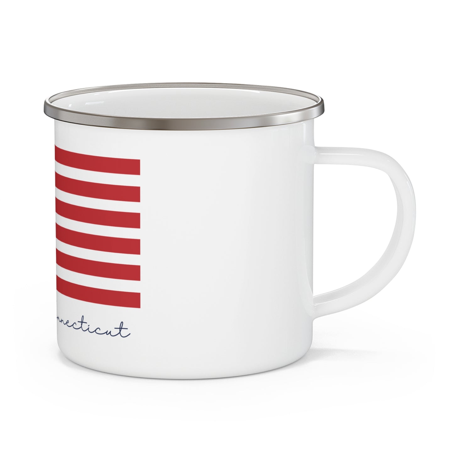 Middlebury Connecticut Flag Enamel Camping Mug
