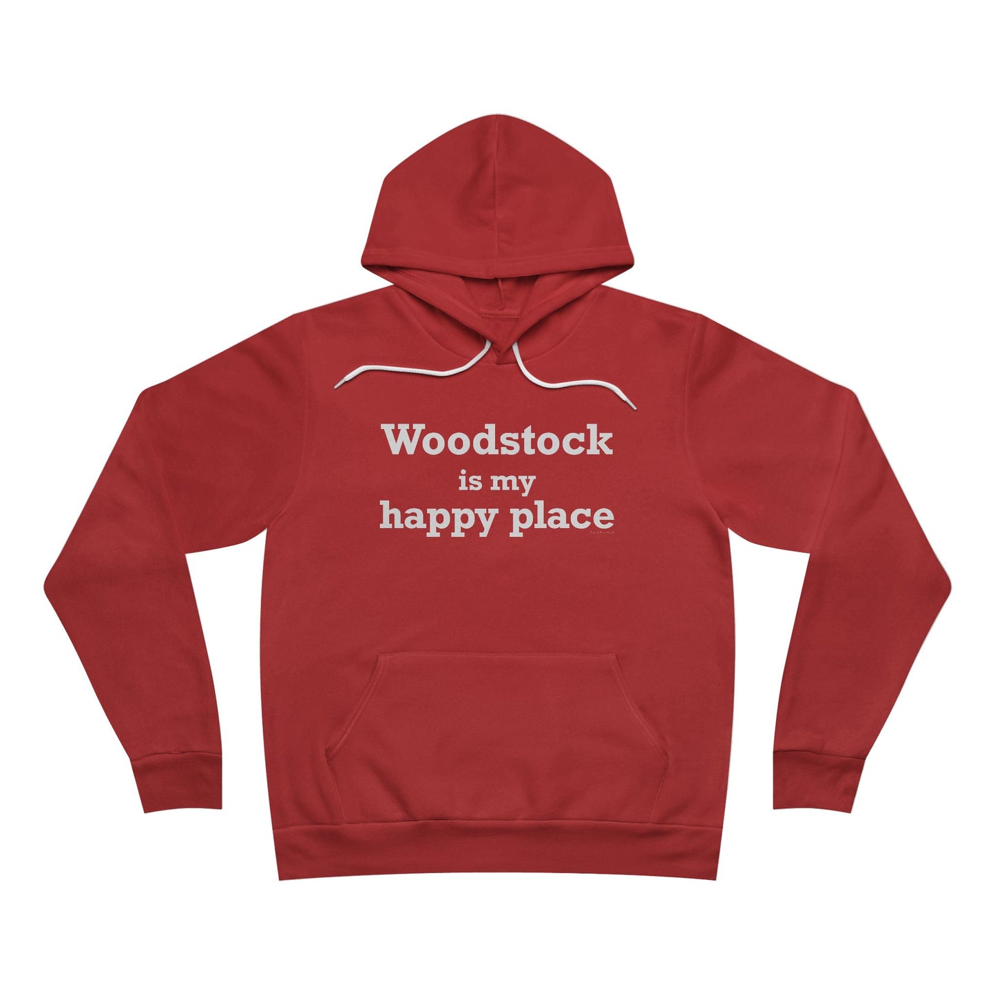 Woodstock is My Happy Place Unisex Sponge Fleece Pullover Hoodie