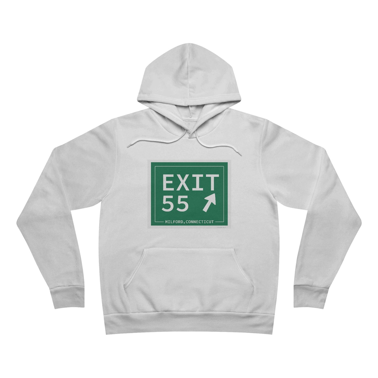 Vintage Exit 55 WCP Sign Unisex Sponge Fleece Pullover Hoodie