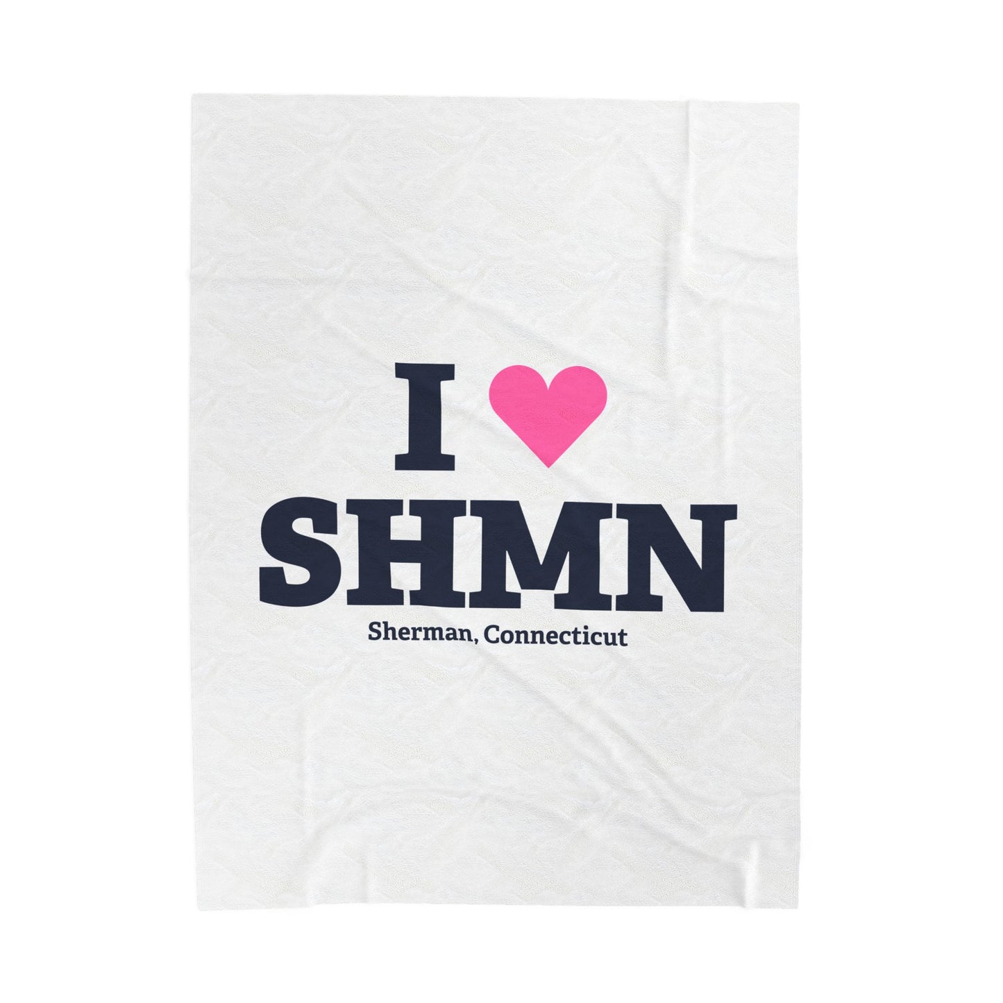 I Heart SHMN Velveteen Plush Blanket