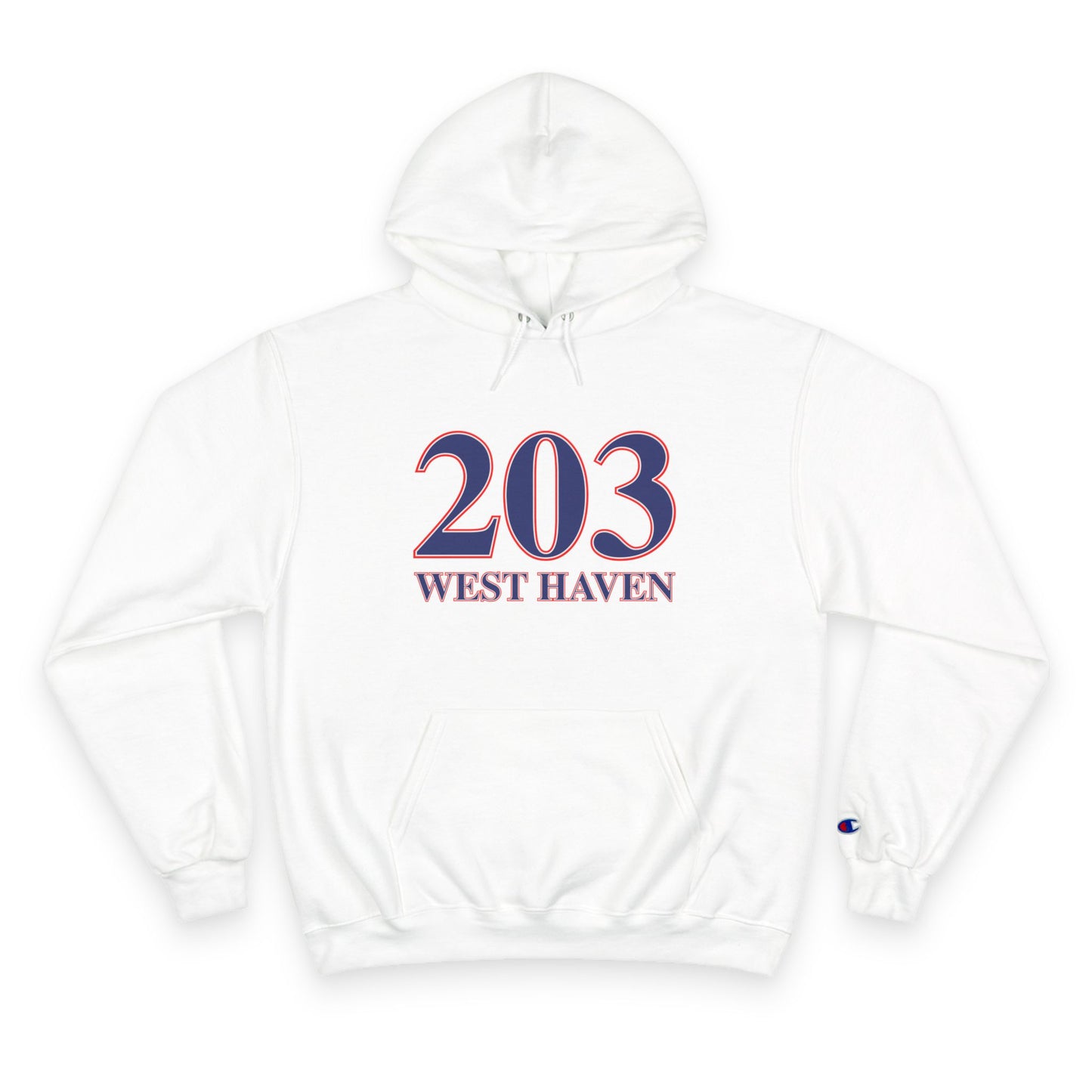 203 West Haven Red White & Blue Champion Hoodie