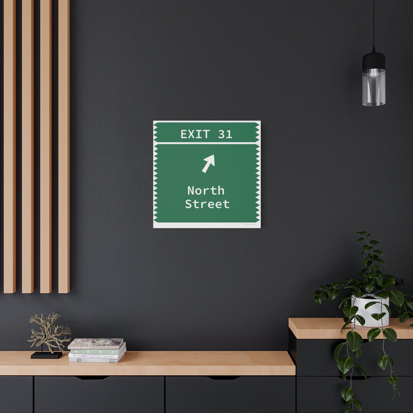 Vintage Merritt Parkway Exit 31 Sign Matte Canvas, Stretched, 1.25"