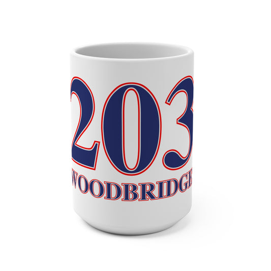 203 Woodbridge Red White & Blue Mug 15oz