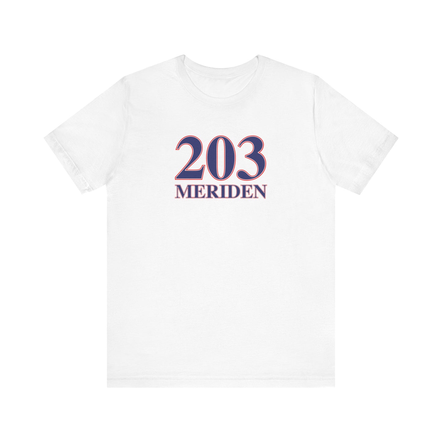 203 Meriden Red, White & Blue Unisex Jersey Short Sleeve T-Shirt