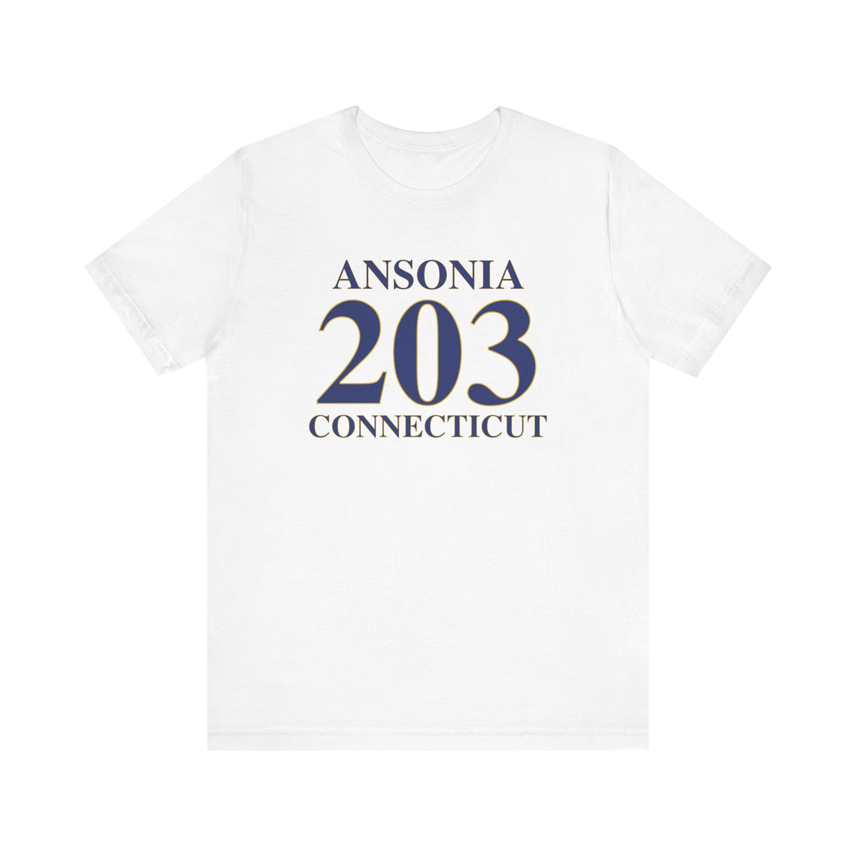 Ansonia 203 Connecticut Jersey Short Sleeve T-Shirt