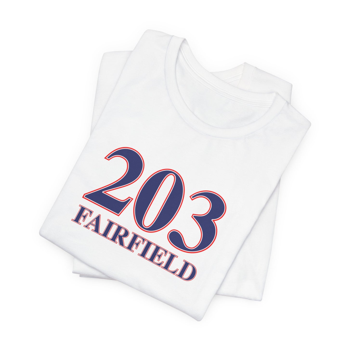 203 Fairfield Red, White & Blue Unisex Jersey Short Sleeve T-Shirt