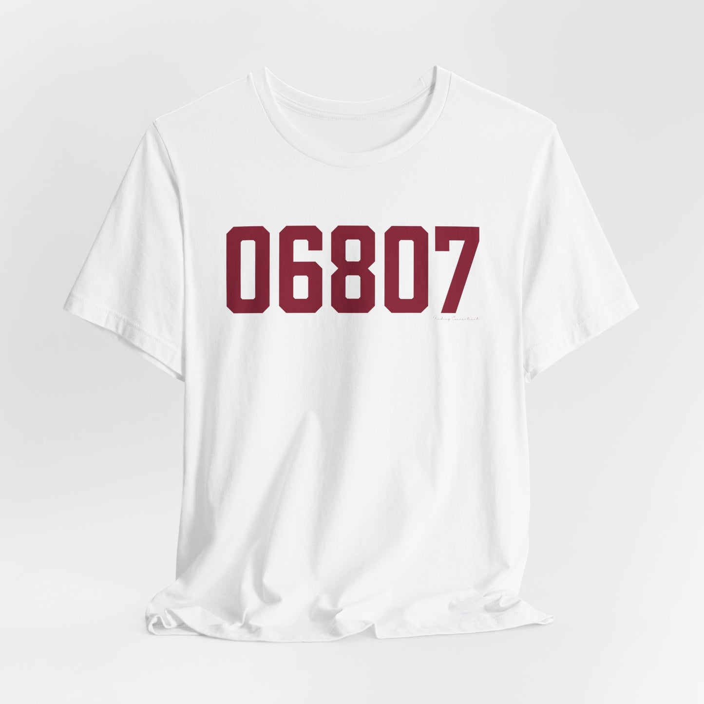 06807 - Greenwich Connecticut Zip Code Unisex Jersey Short Sleeve T-Shirt