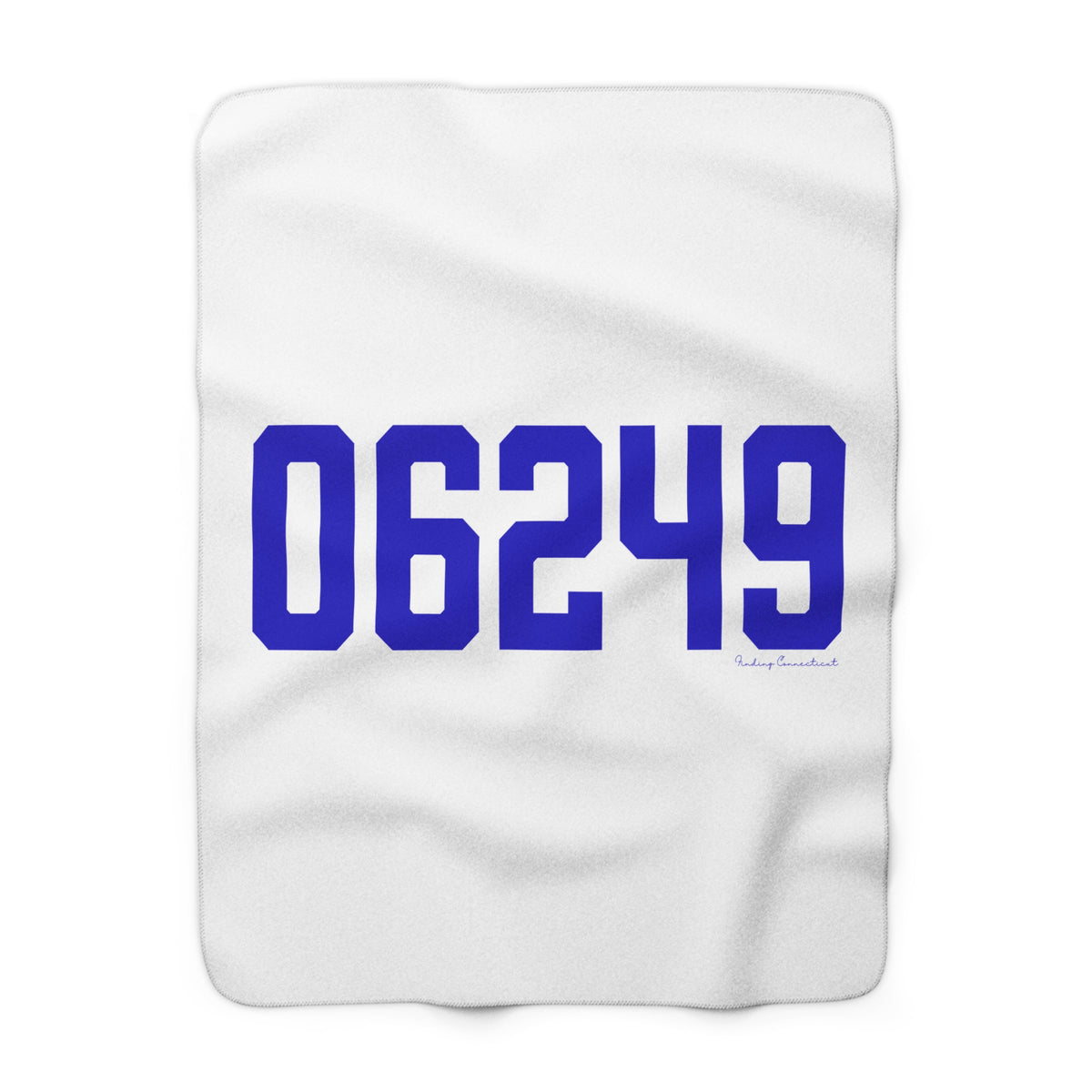 06249 Lebanon Connecticut Zip Code Sherpa Fleece Blanket