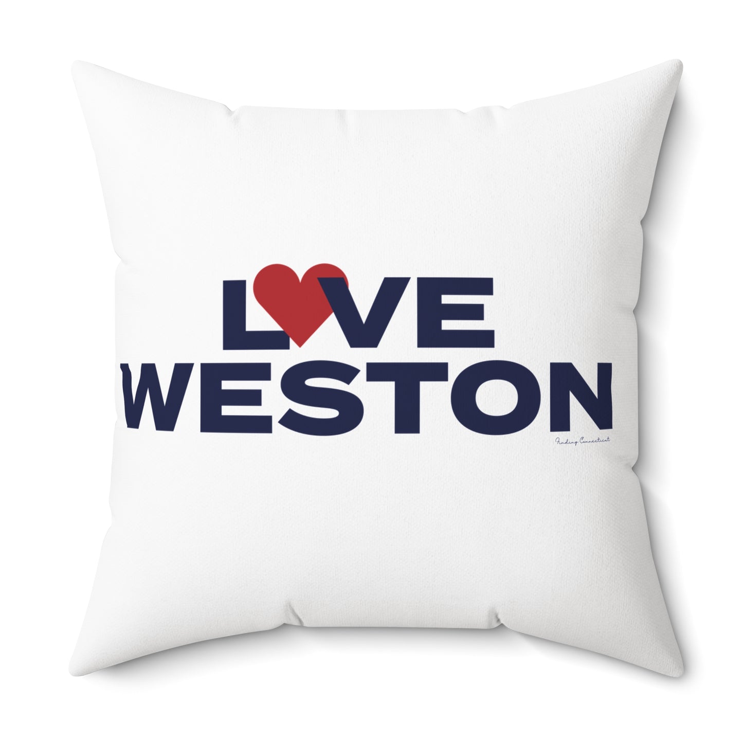 Love Weston Spun Polyester Square Pillow