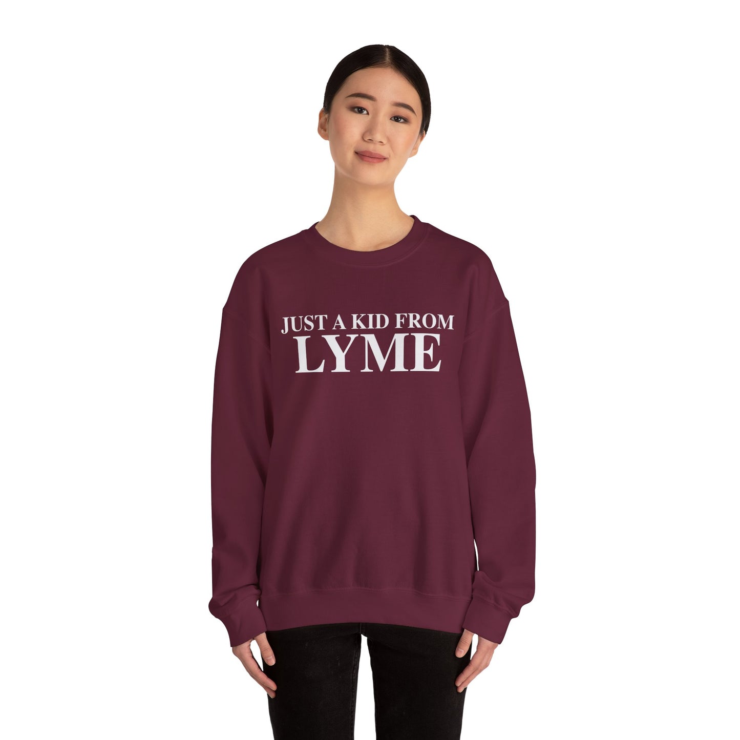 Just a kid from Lyme Unisex Heavy Blend™ Crewneck Sweatshirt