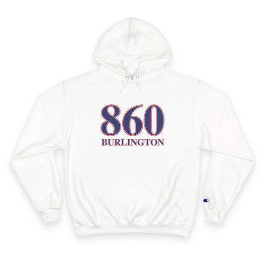 860 Burlington Red White & Blue Champion Hoodie