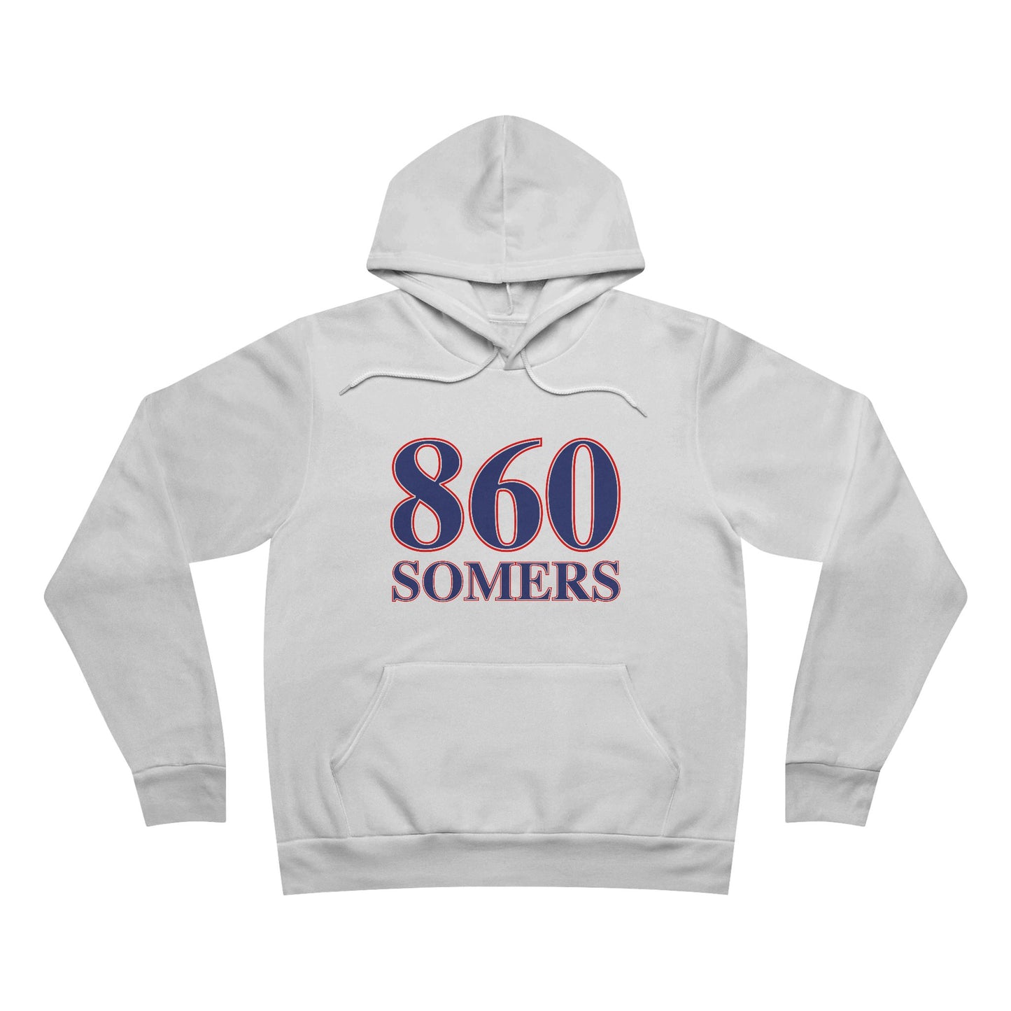 860 Somers Red White & Blue Unisex Sponge Fleece Pullover Hoodie