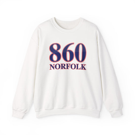 860 Norfolk Red White & Blue Unisex Heavy Blend™ Crewneck Sweatshirt