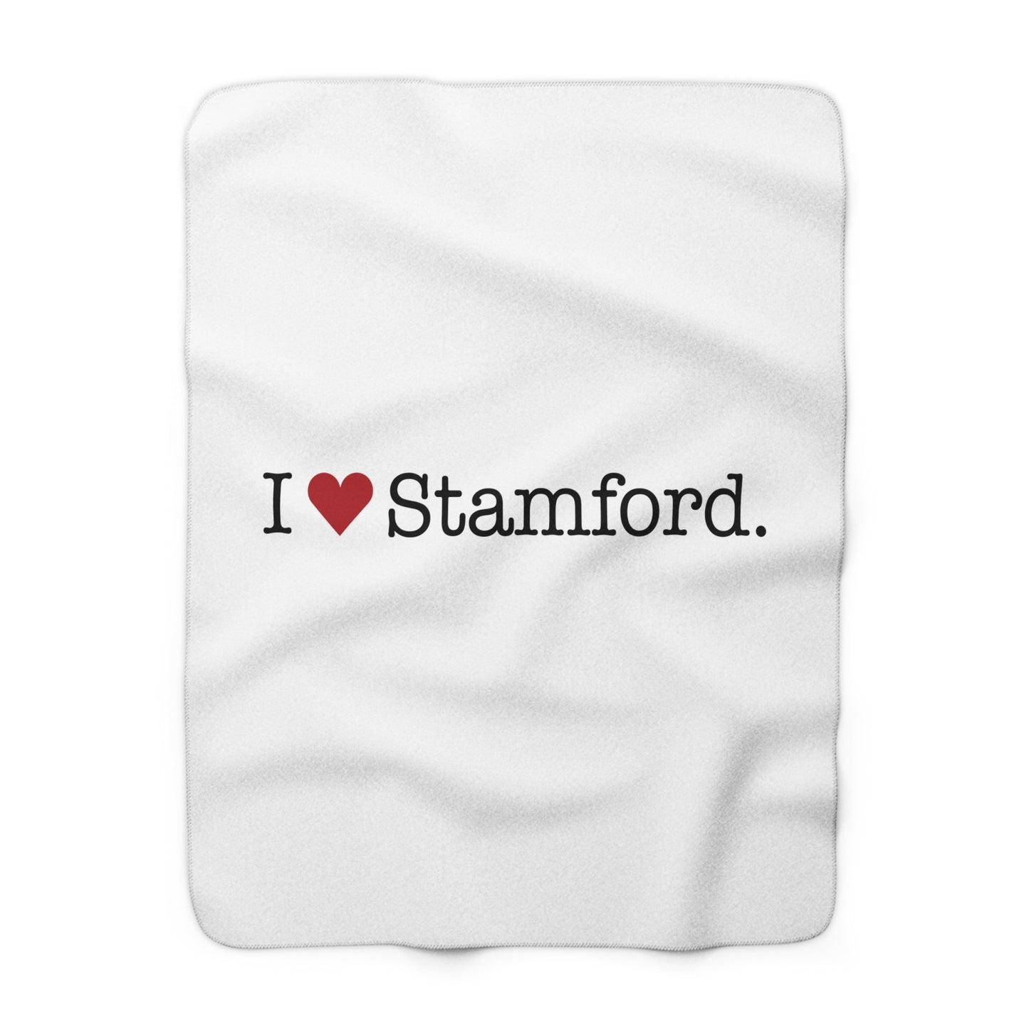 I Heart Stamford. Sherpa Fleece Blanket