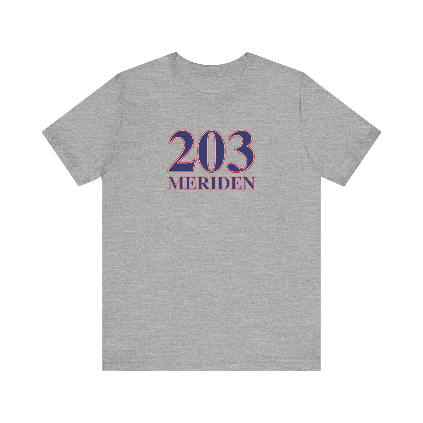 203 Meriden Red, White & Blue Unisex Jersey Short Sleeve T-Shirt