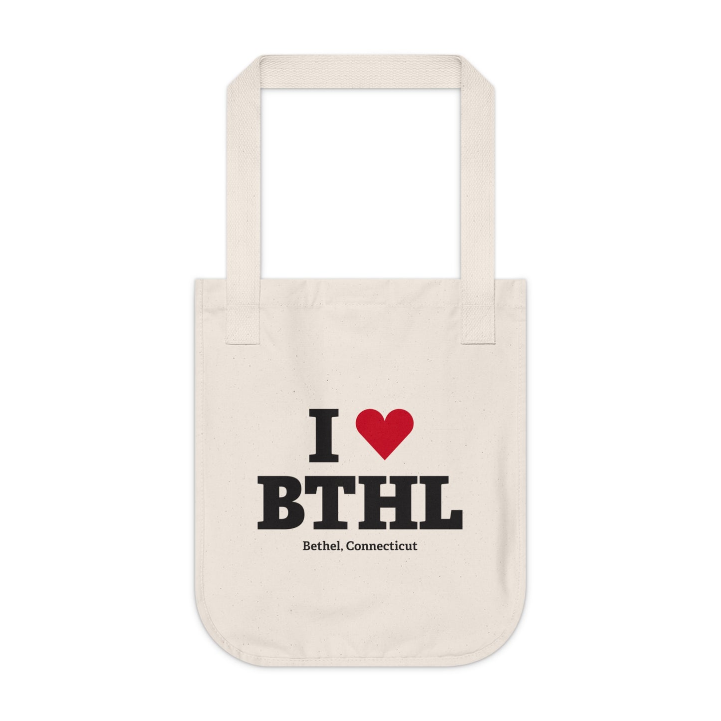 I Heart BTHL Organic Canvas Tote Bag