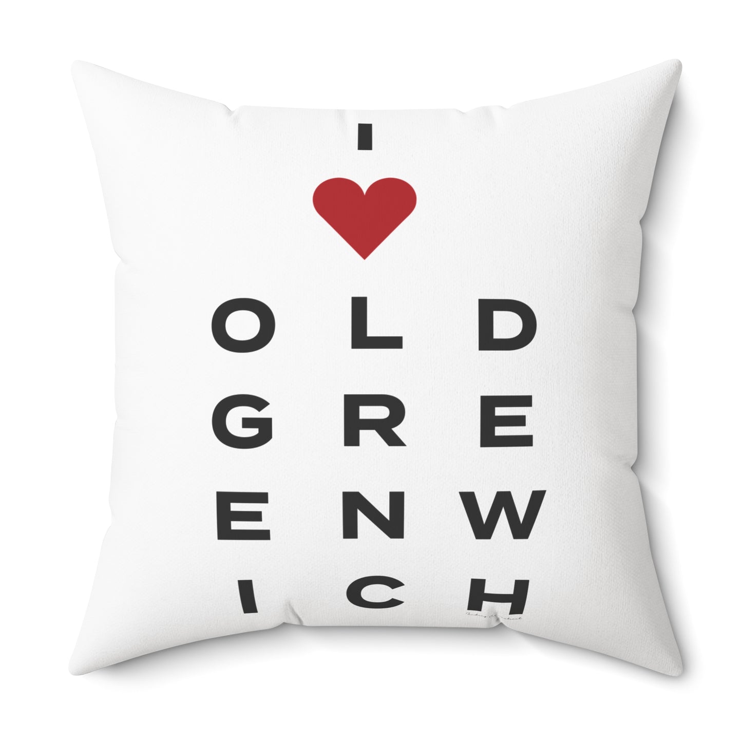 Old Greenwich Vision Spun Polyester Square Pillow