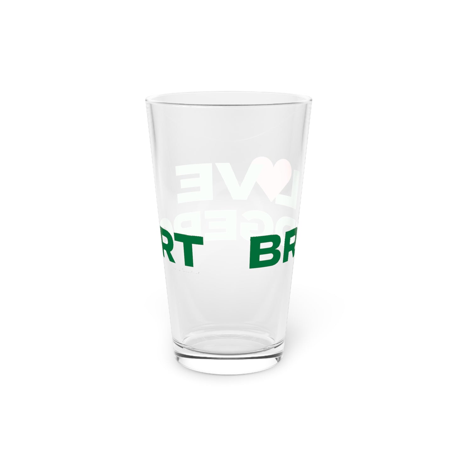 Love Bridgeport Pint Glass, 16oz