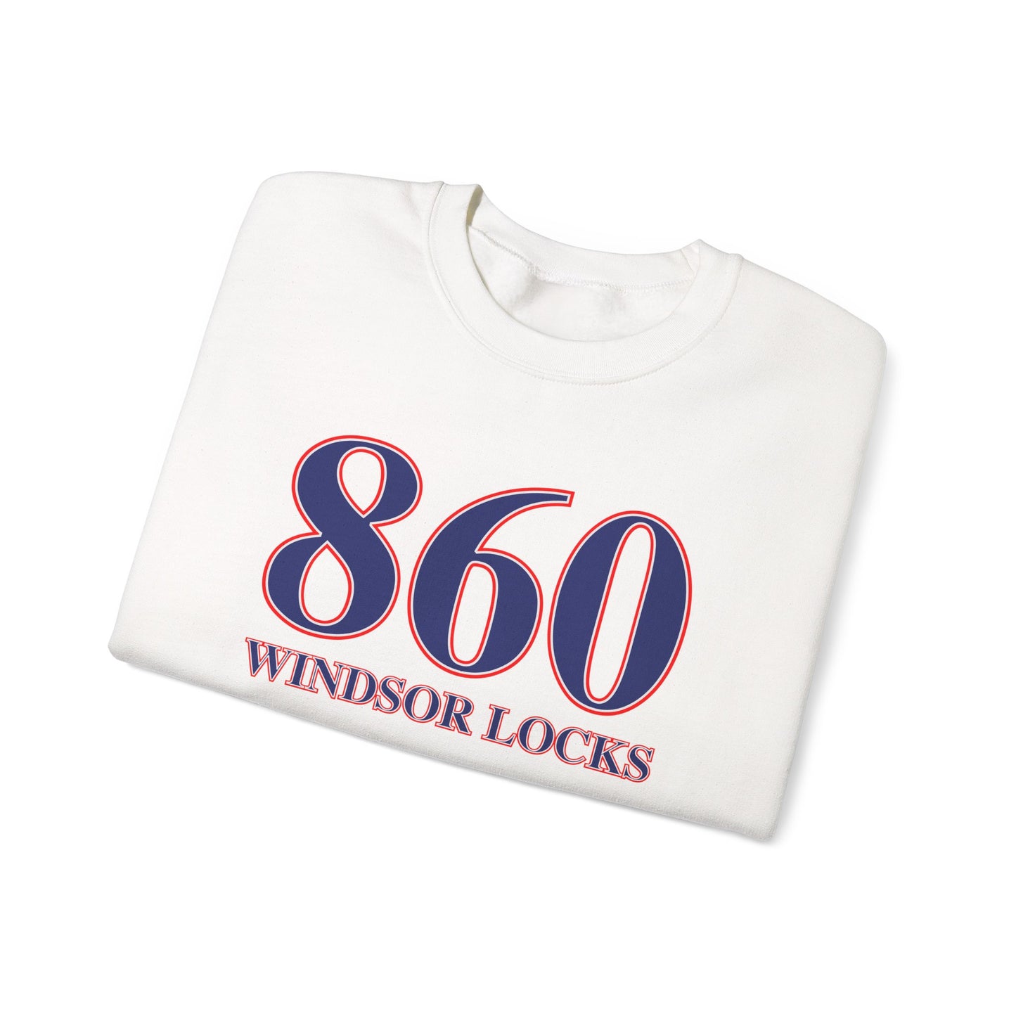 860 Windsor Locks Red White & Blue Unisex Heavy Blend™ Crewneck Sweatshirt