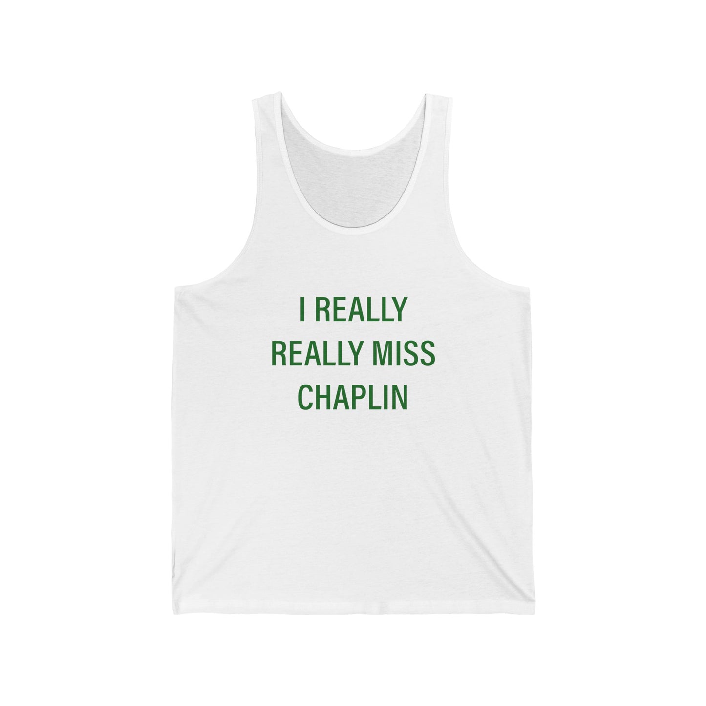 I Really Really Miss Chaplin Unisex Jersey Tank Top