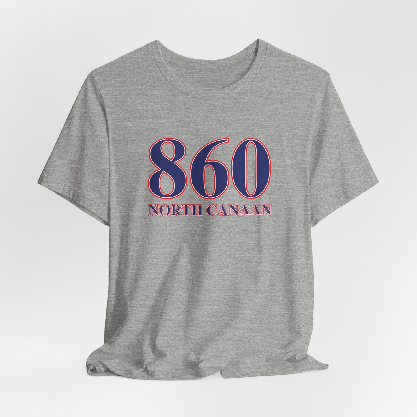 860 North Canaan Red White & Blue Unisex Jersey Short Sleeve T-Shirt