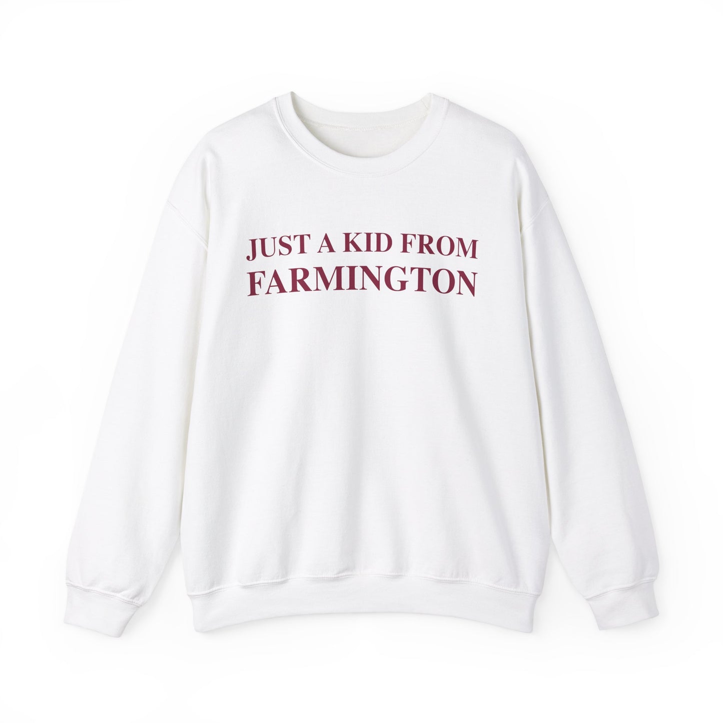 Just a kid from Farmington Unisex Heavy Blend™ Crewneck Sweatshirt