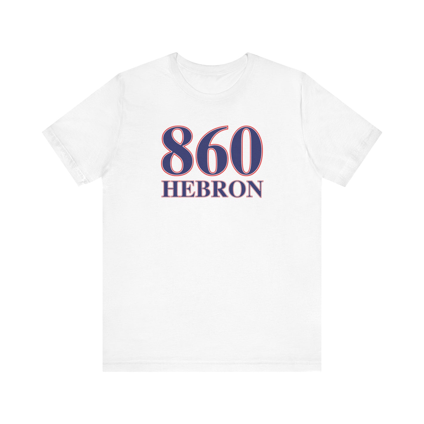 860 Hebron Red White & Blue Unisex Jersey Short Sleeve T-Shirt