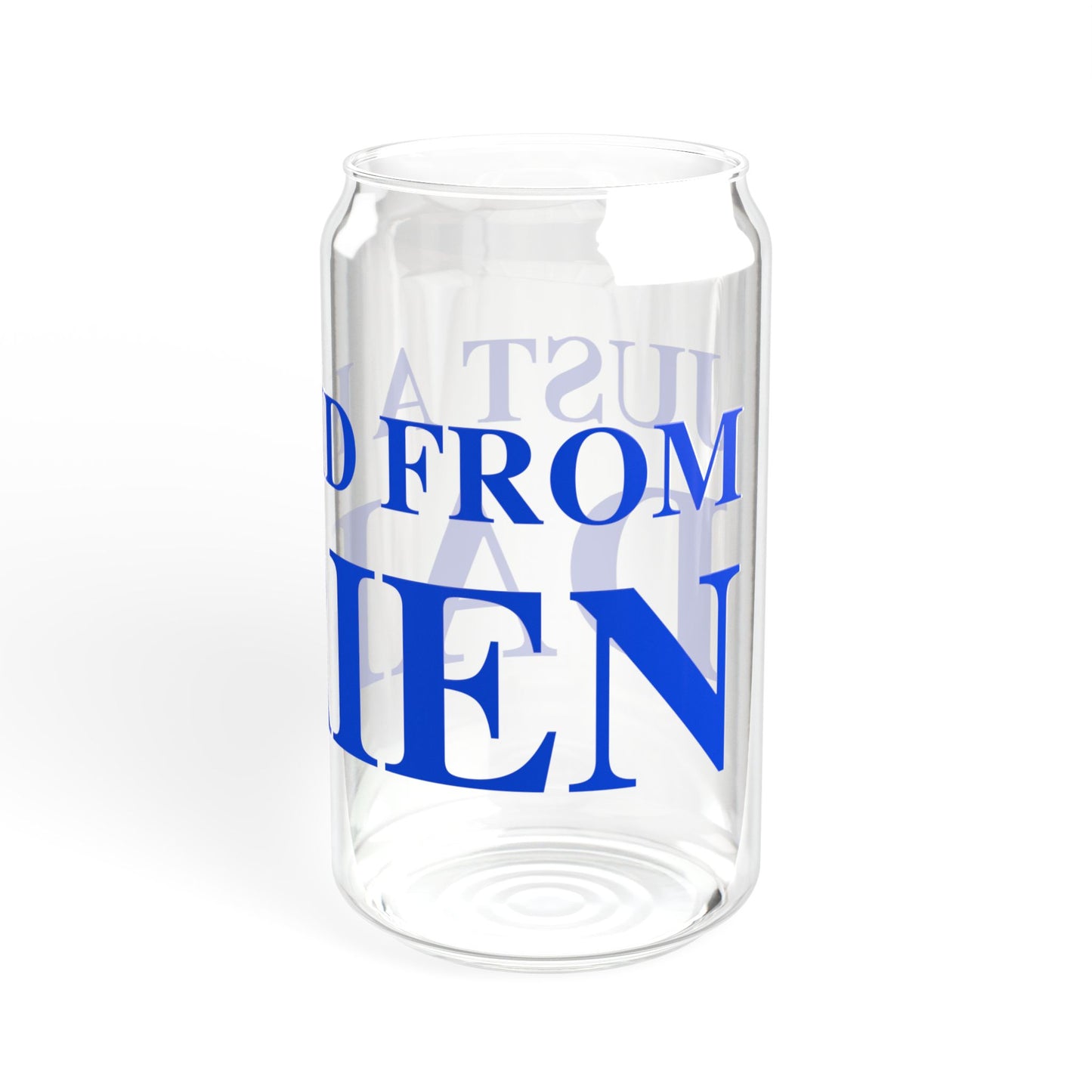 Just a kid from Darien Sipper Glass, 16oz