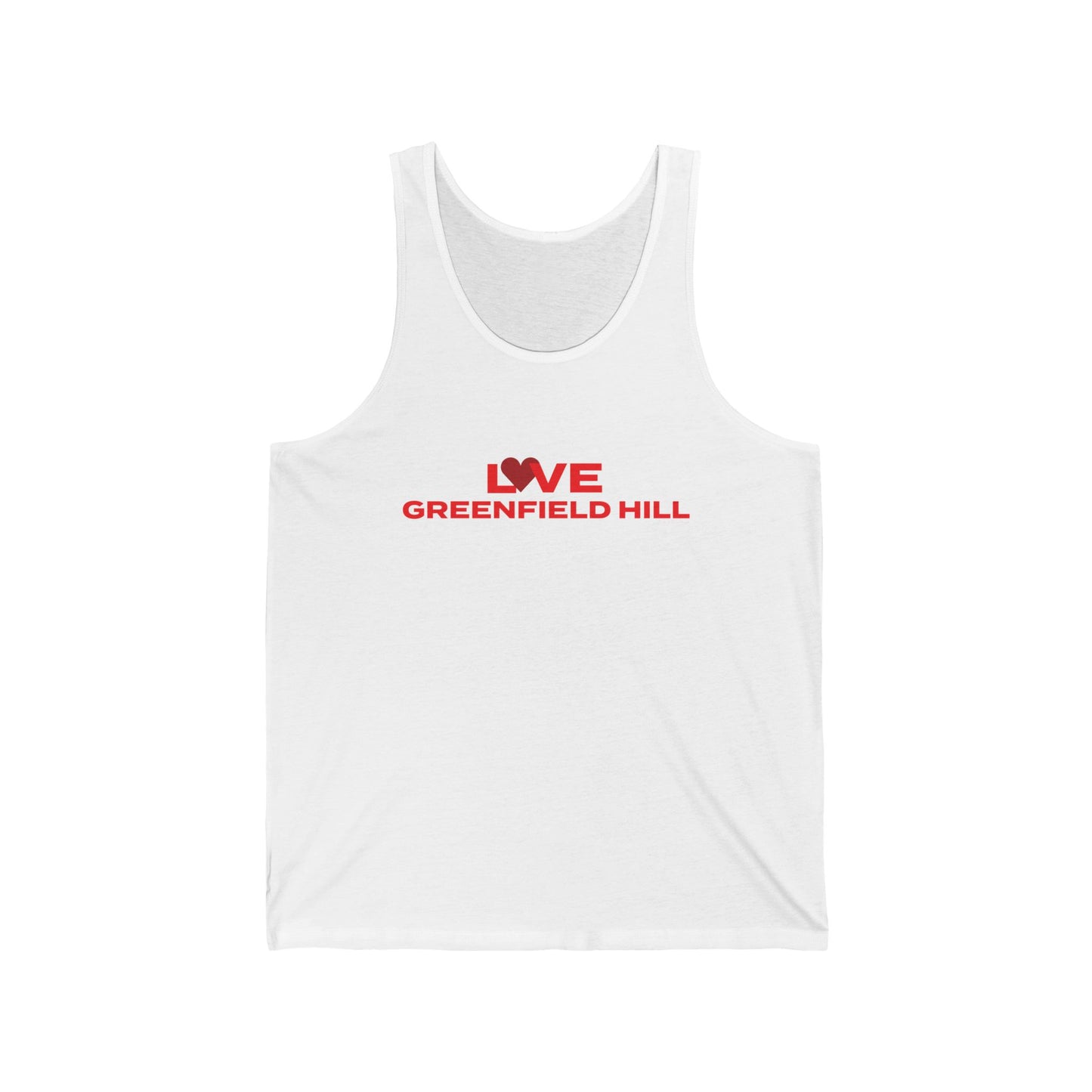 Love Greenfield Hill Unisex Jersey Tank Top