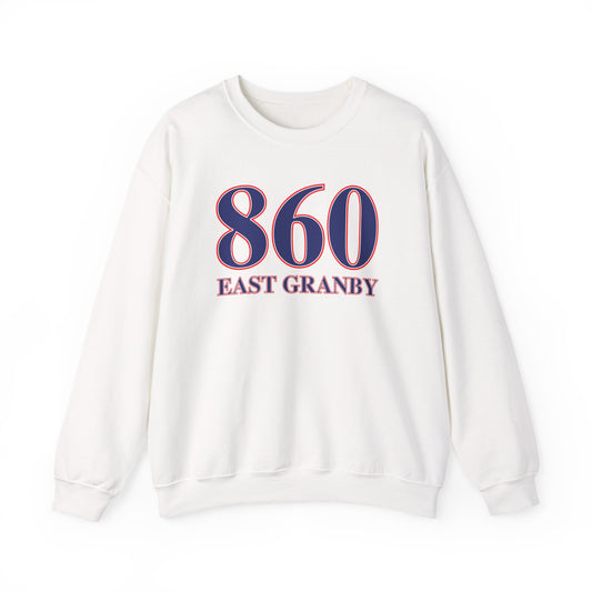 860 East Granby Red White & Blue Unisex Heavy Blend™ Crewneck Sweatshirt