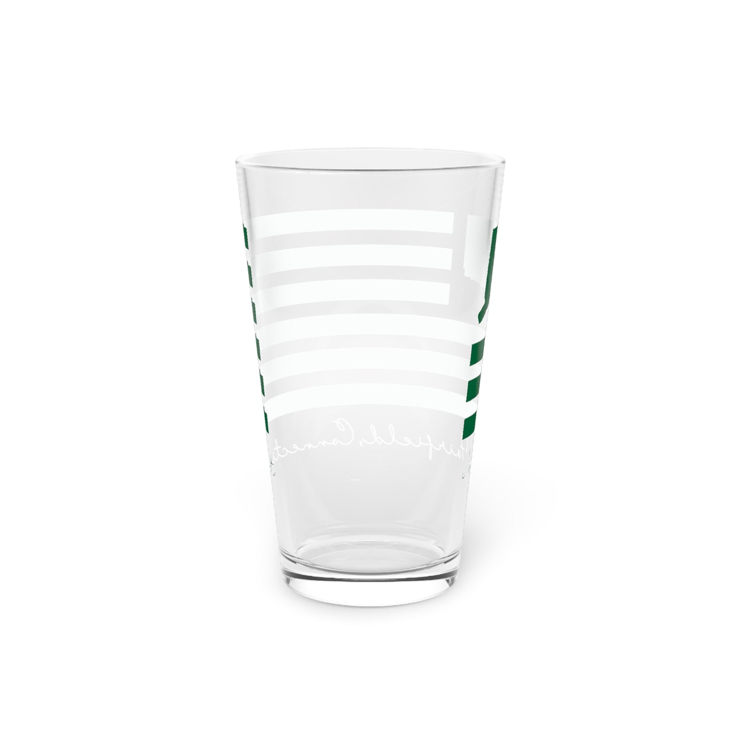 New Fairfield Connecticut St Patrick’s Day Flag Pint Glass, 16oz