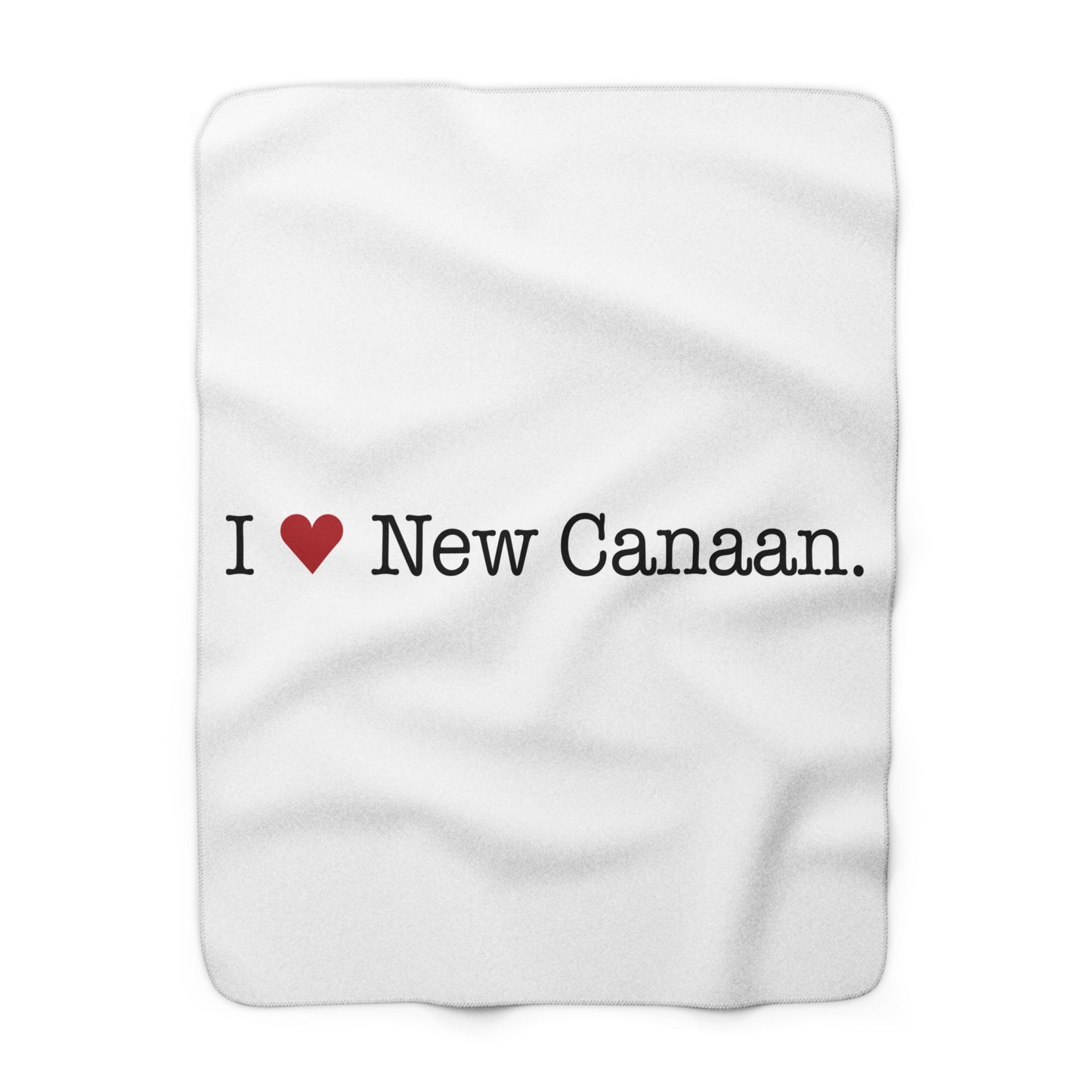 I Heart New Canaan. Sherpa Fleece Blanket