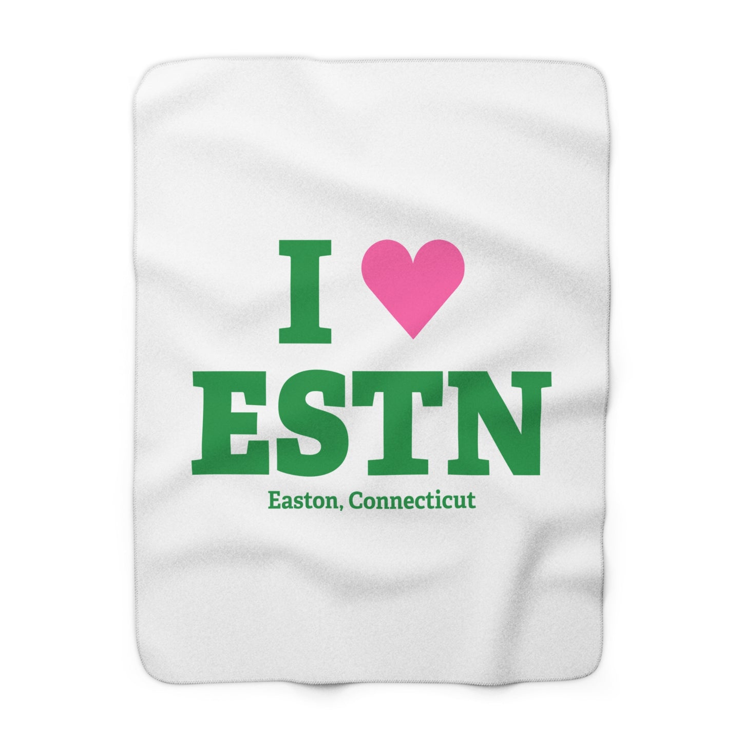 I Heart ESTN Sherpa Fleece Blanket