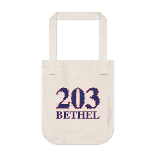 203 Bethel Red White & Blue Organic Canvas Tote Bag