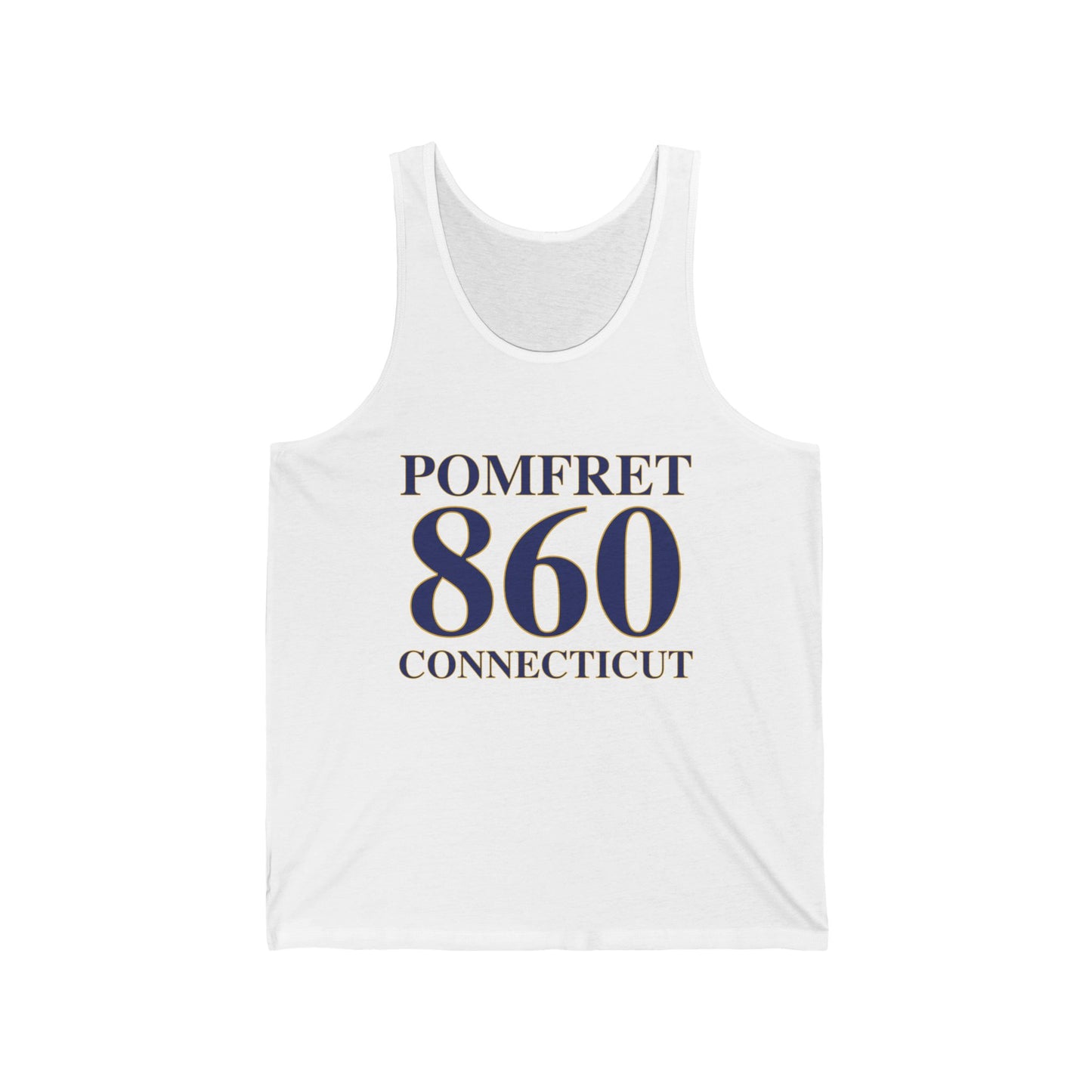 Pomfret 860 Connecticut Unisex Jersey Tank Top