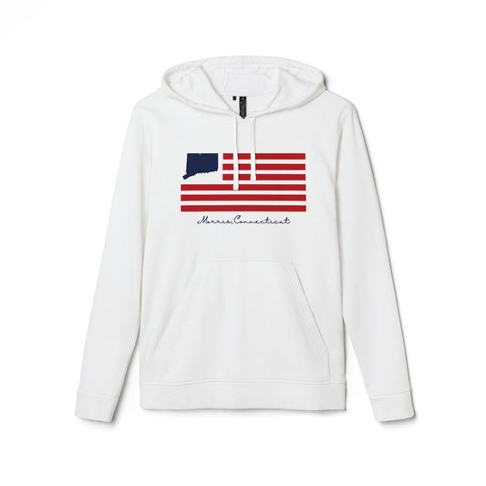 Morris Connecticut Flag adidas Unisex Fleece Hoodie